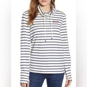 Vineyard Vines Double Face Striped
Relaxed Funnel Neck Shep Shirt